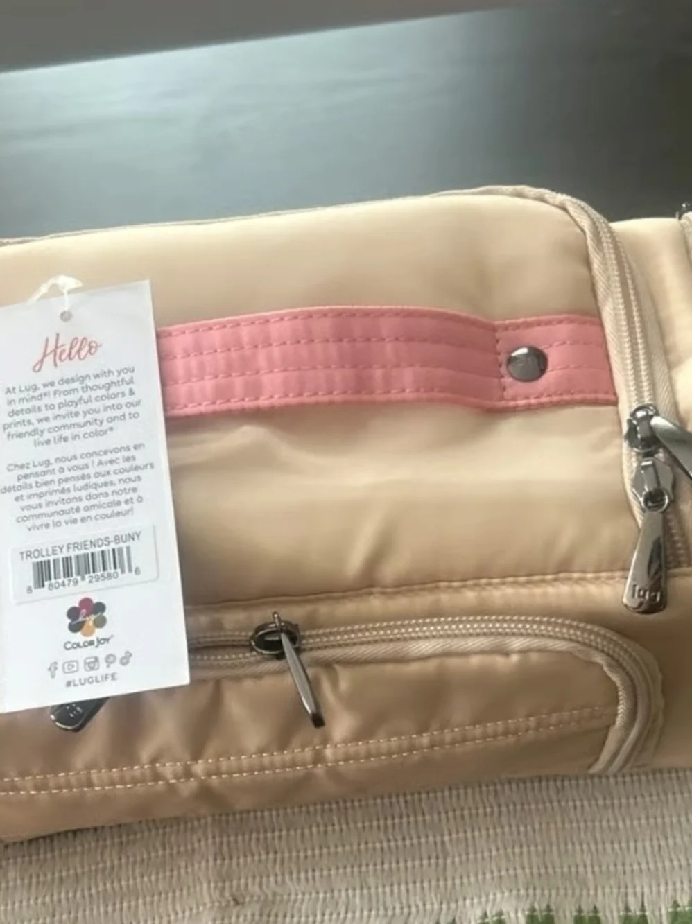lug life  Bunny Cosmetic Bag nwt